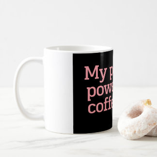 Caneca De Café My Patience Powered by Coffee Only Funny Quote Typ
