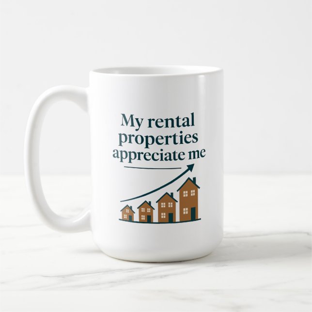 Caneca De Café My Rental Properties Appreciate Me Premium (Esquerda)