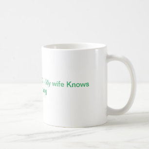 Caneca De Café My wife knows Everything - Chat GPT