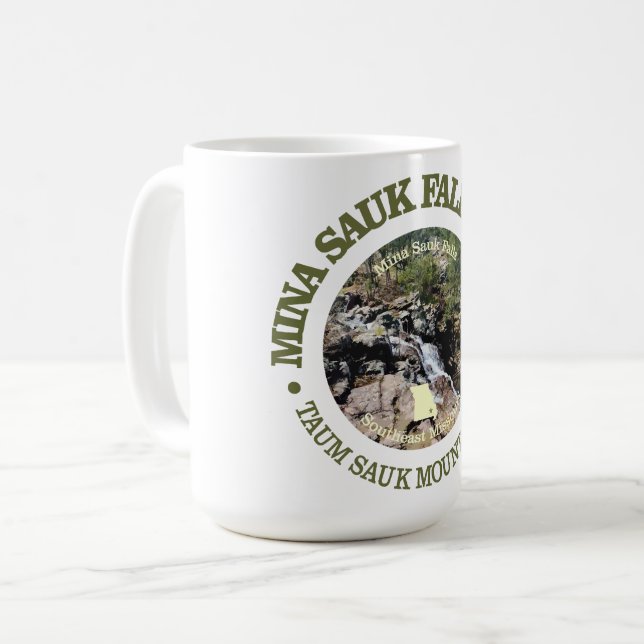 Caneca De Café Myna Sauk Falls (rd) (Frente Esquerda)