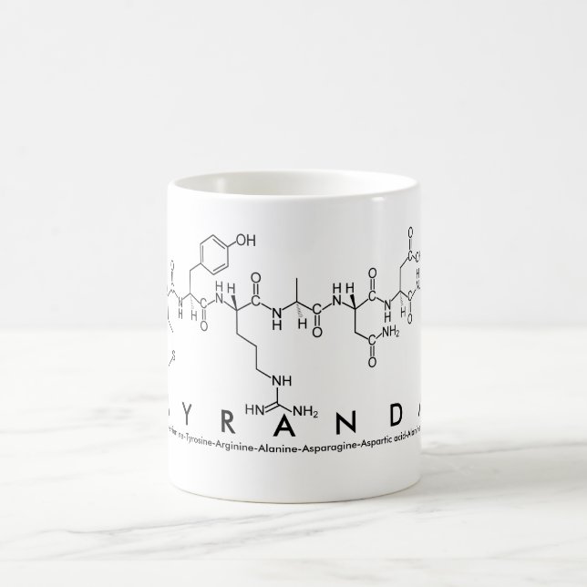 Caneca De Café Myranda peptide nome mug (Centro)