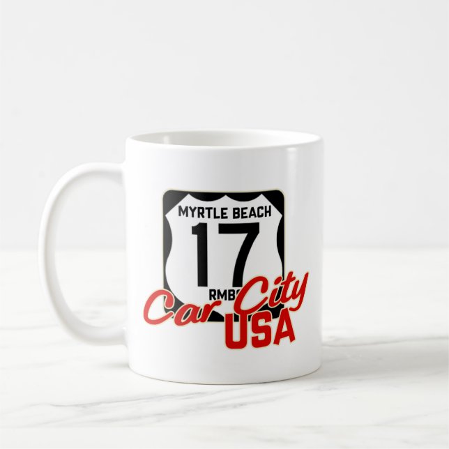 Caneca De Café Myrtle Beach Car City USA (Esquerda)