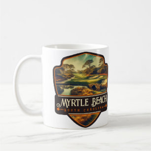 Caneca De Café Myrtle Beach, Carolina do Sul Antigo