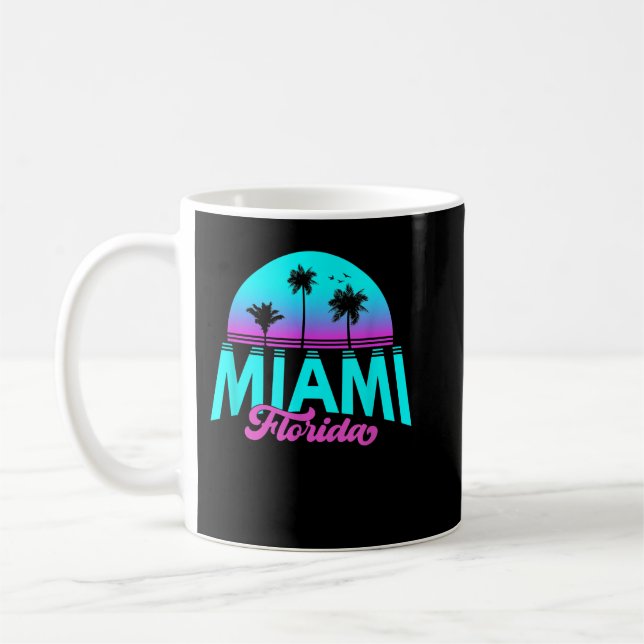 Caneca De Café Myrtle Beach Souvenir Palm Sunset Sun Caroli Sul (Esquerda)