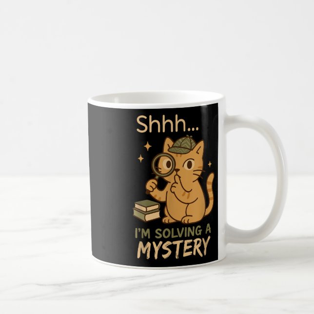 Caneca De Café Mystery Reader Bookish Sleuth Gift do Clube Crime  (Direita)
