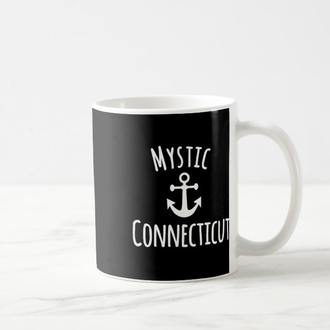 Caneca De Café Mystic Connecticut Sailing Boating Nautical Coasta (Direita)