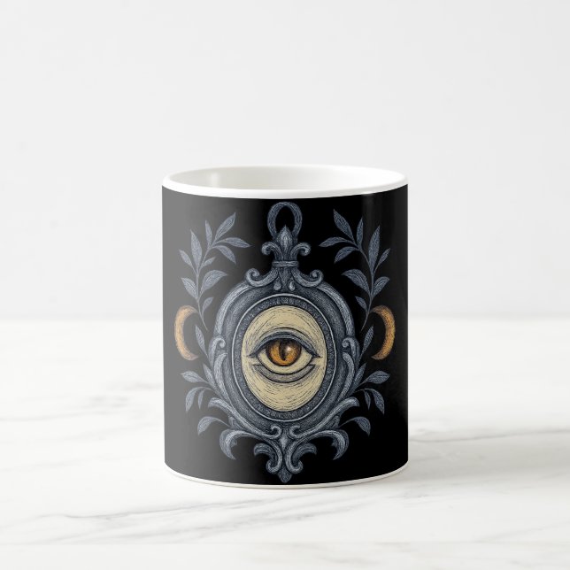 Caneca De Café Mystic Eye Halloween Boho (Centro)