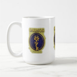 Caneca De Café Mystic Golden Key & Bloom: Elegant Logo Design