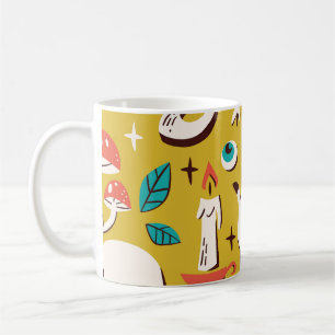 Caneca De Café Mystic Melange: Elementos ocultos sem costura