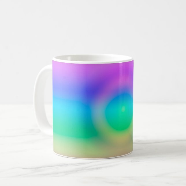 Caneca De Café Mystic Rainbow Eye Ombre (Frente Esquerda)
