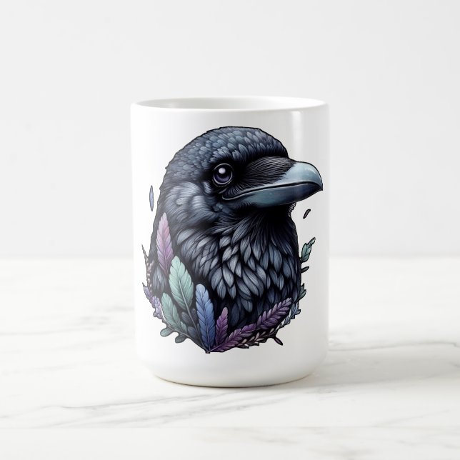 Caneca De Café Mystic Raven (Centro)