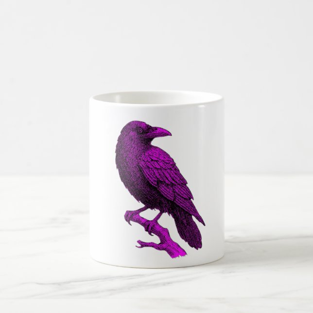 Caneca De Café Mystic Raven Violet Mood (Centro)