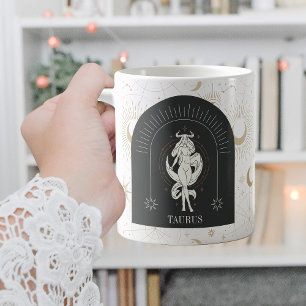Caneca De Café Mystic Taurus Zodiac Stars Horoscope