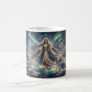 Caneca De Café Mystical Celestial Sorceress Mug – Golden Fantasy 