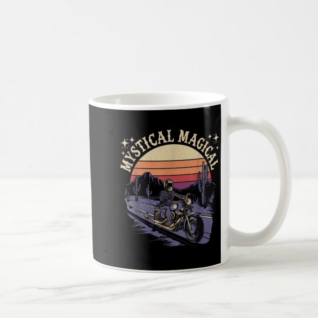 Caneca De Café Mystical Magical Retro Aesthetic Space Gift Men Wo (Direita)