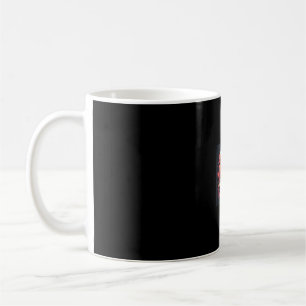Caneca De Café Mystical Sakura Night_ Black Cat com lua cheia