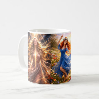 Caneca De Café Mystik Woman Becher (3-seitiges Design) 