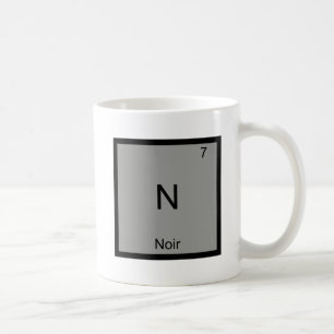 Caneca De Café N - Camiseta engraçada do símbolo do elemento quím