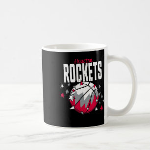 Caneca De Café N Houston Rockets Esboço Estrelas Doodle