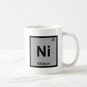 Caneca De Café N - Nihilism Philosophy Chemistry Periodic Table