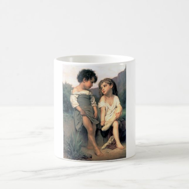 Caneca De Café Na borda do Brook, Bouguereau (Centro)