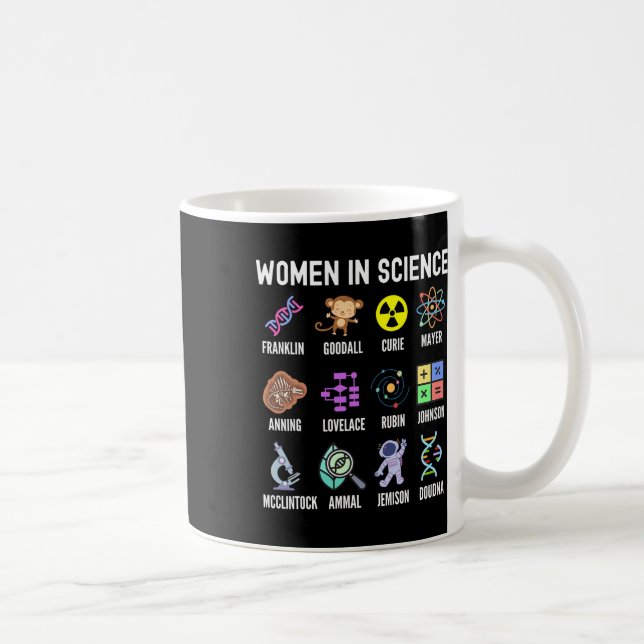 Caneca De Café Na Ciência - Feministas Que Empoderam Crianças-Tro (Direita)