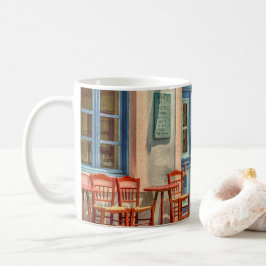 Caneca De Café Na frente do café grego