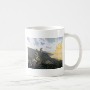 Caneca De Café Na maneira de pescar à linha o castelo