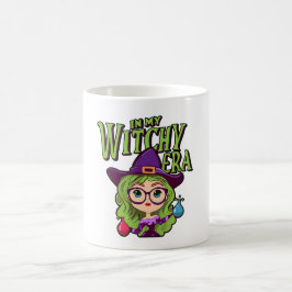 Caneca De Café Na minha era das bruxas, o Design do Dia das Bruxa