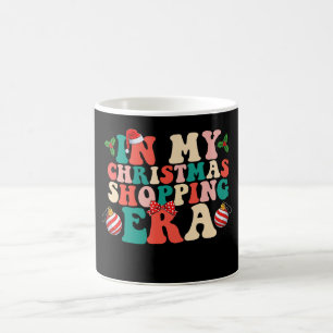 Caneca De Café Na Minha Era de Compras Natalícias Época Groovy