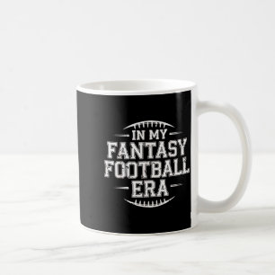 Caneca De Café Na Minha Era de Futebol Fantasia Retro Groovy Quem