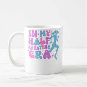 Caneca De Café Na Minha Era de Meia Maratona Groovy Divertido Cor