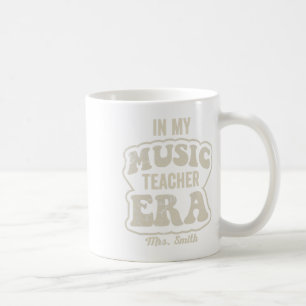 Caneca De Café Na Minha Era de Professora de Música Sra Smith Ret