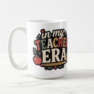 Caneca De Café Na Minha Era de Professora Retro Professora