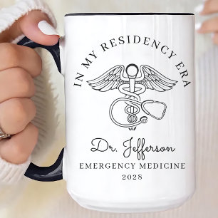 Caneca De Café Na Minha Era de Residência Médico do Futuro Mode