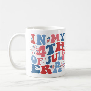 Caneca De Café Na Minha Era do 4 de Julho Independência Quatro de