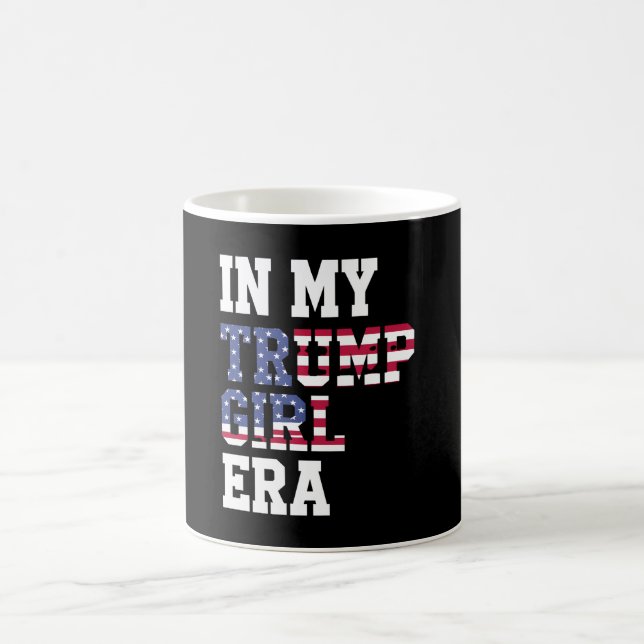 Caneca De Café Na minha Trump Girl Era US 47th Presidente (Centro)