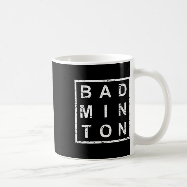 Caneca De Café Na moda Badminton (Direita)