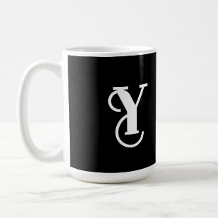 Caneca De Café Na moda Black & White Coffee Mug