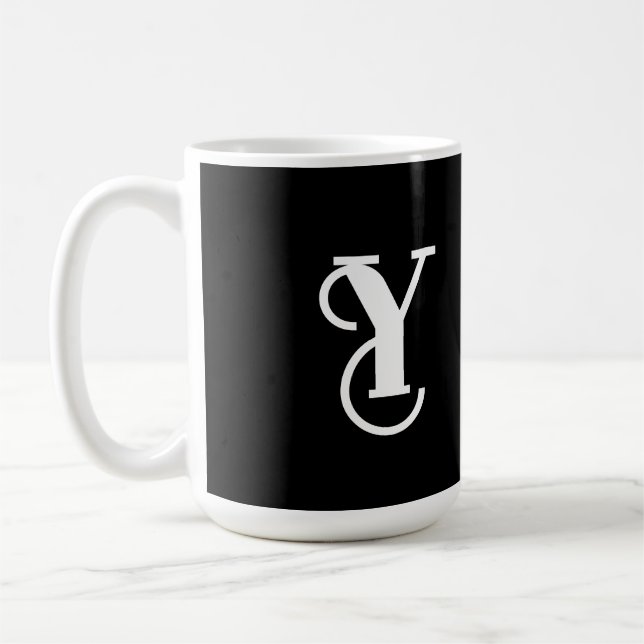 Caneca De Café Na moda Black & White Coffee Mug (Esquerda)