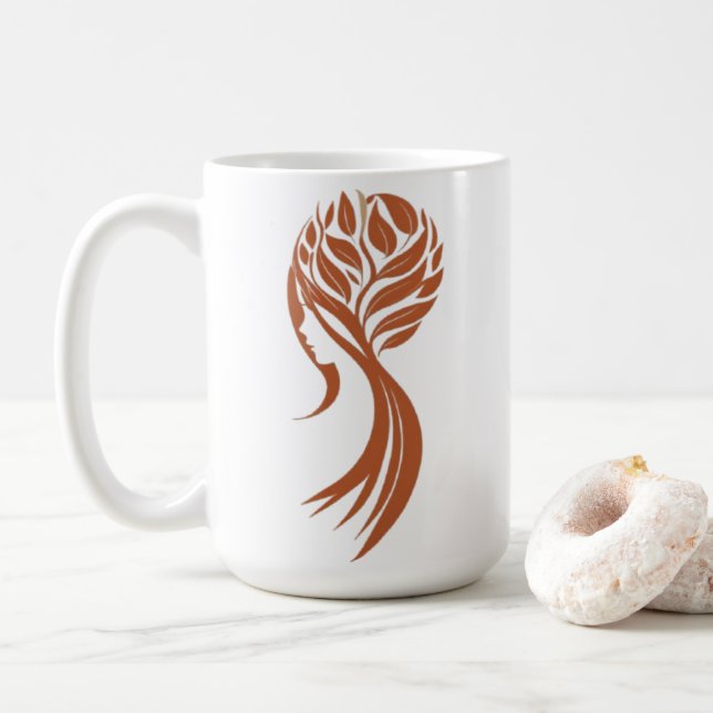 Caneca De Café Na moda Classic Mug para Mulheres (Com Donut)