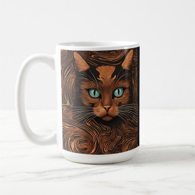 Caneca De Café Na moda de Gato Gato-Gato-Gato-de-café (Esquerda)