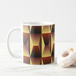 Caneca De Café Na moda de padrão - Elegante moderno geométrico