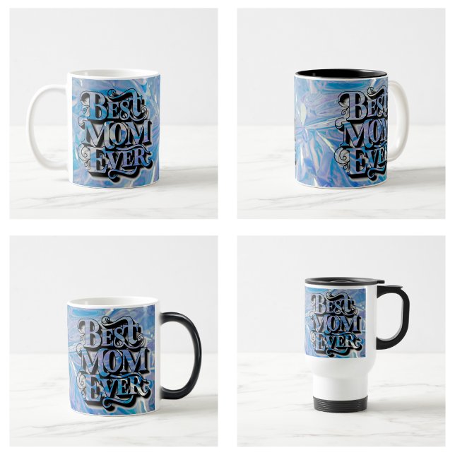 Caneca De Café Na moda Trendy Melhor Mãe Nunca (Stylish Trendy Best Mom Ever Mug)