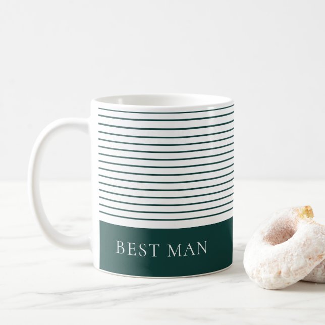 Caneca De Café Na moda Verde Personalizado - Homem-Grande Estirpa (Com Donut)