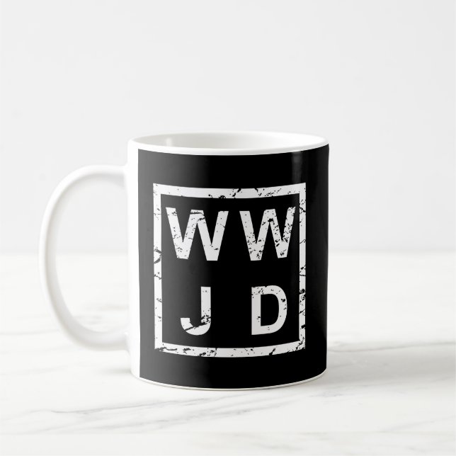 Caneca De Café Na moda Wwjd (Esquerda)