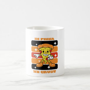 Caneca De Café Na Pizza Nós Crust