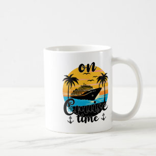 Caneca De Café Na Praia do Tempo de Cruzeiro Férias de Verão Corr
