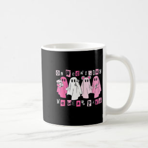 Caneca De Café Na Quarta-Feira Usamos Fantasmas Cor-de-Rosa de Ha