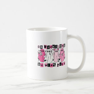 Caneca De Café Na quarta-feira, Vestimos o dia das bruxas cor-de-